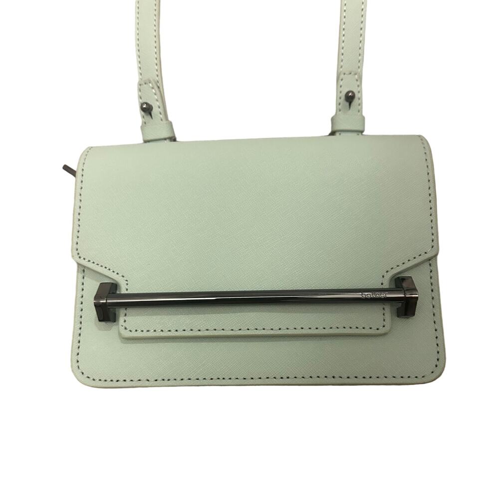 BOTKIER Lennox Crossbody Bag Pebbled Soft Sage Leather Handbag